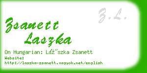 zsanett laszka business card